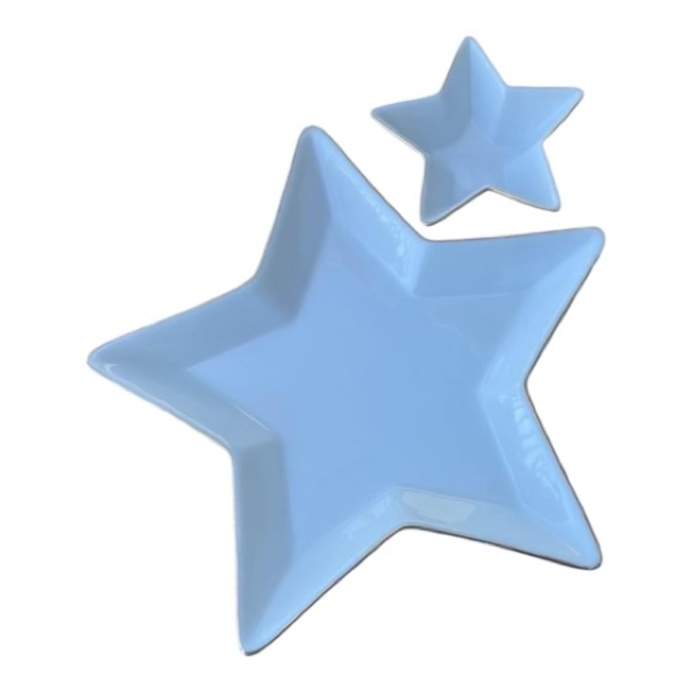 BIA Cordon Bleu Star Shaped  Holiday White Serving Platters set of 2